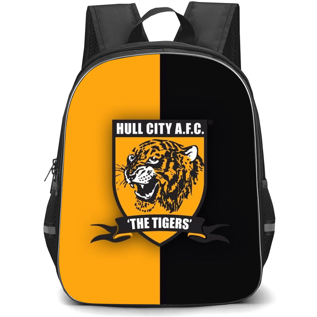 Hull City Backpack StudentPack - Hull City Logo On Yellow Black Background