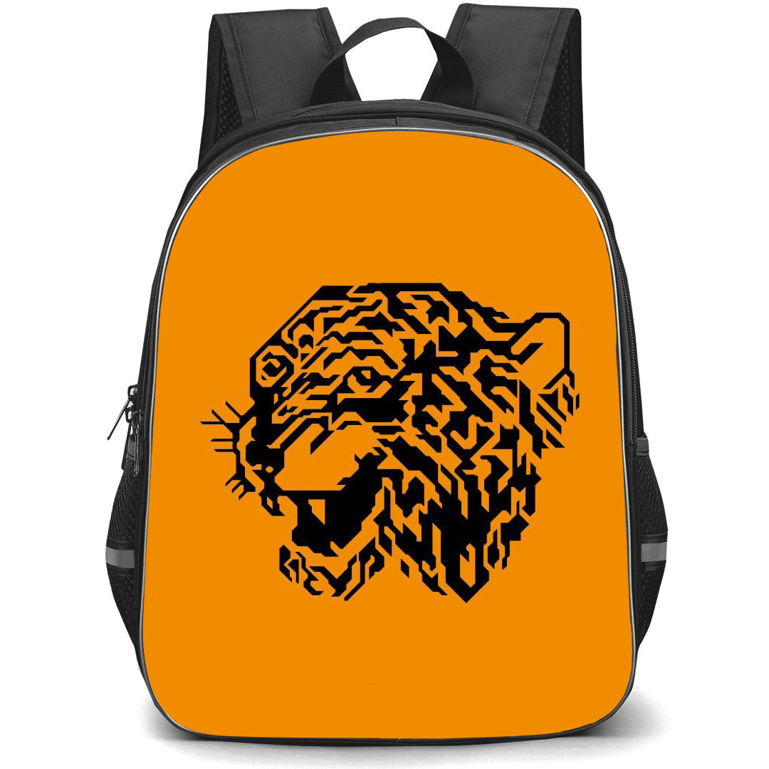 Hull City Backpack StudentPack - Hull City Minimalist Logo On Orange Background
