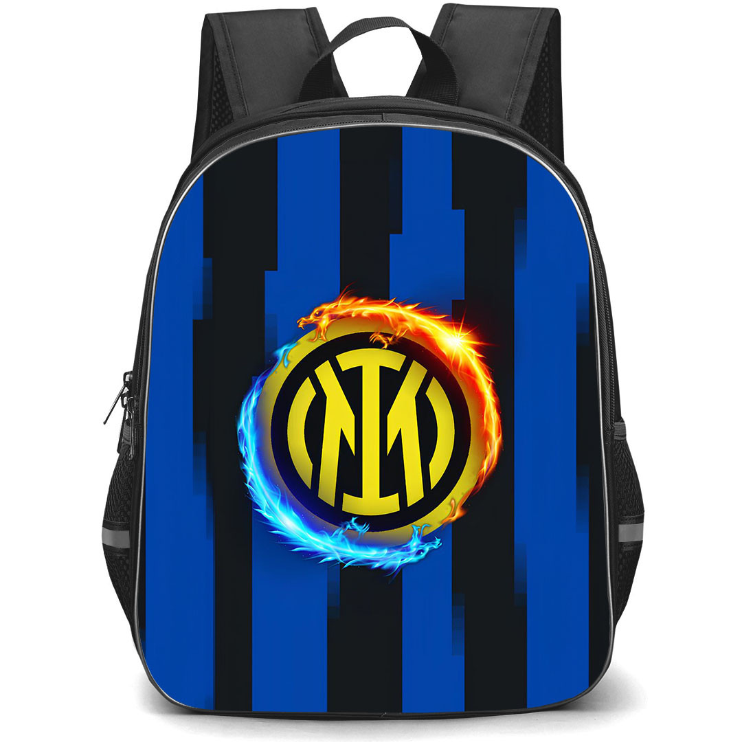 Inter Milan School Backpack StudentPack - Inter Milan Logo With Ice Fire Dragon