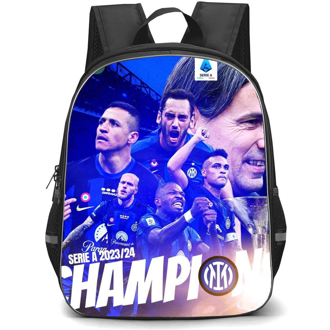 Inter Milan Backpack StudentPack - Inter Milan Serie A 2023-24 Champion Poster