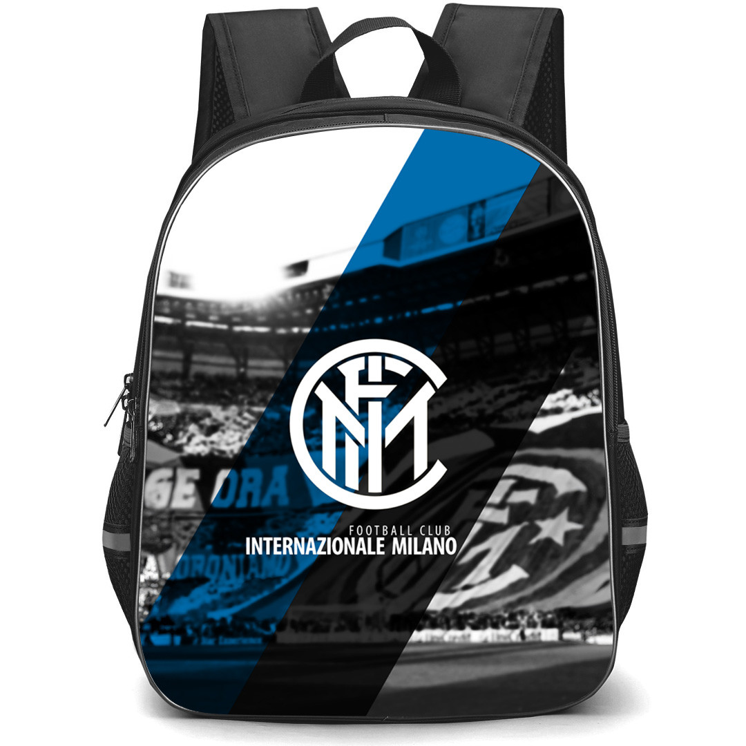 Inter Milan Backpack StudentPack - Inter Milan Logo Stripe Background