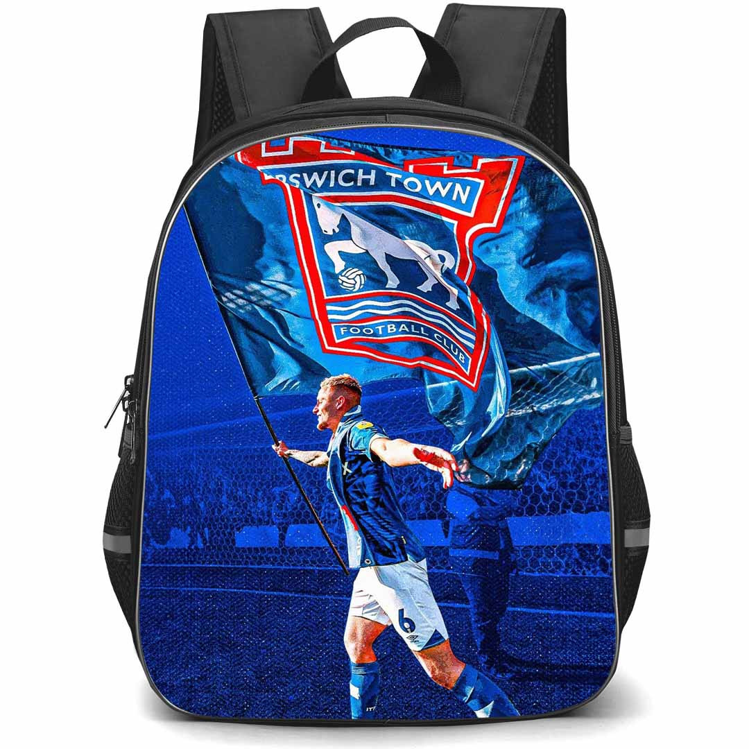 Ipswich Town F.C. Luke Woolfenden School Backpack StudentPack - Ipswich Town F.C. Luke Woolfenden With Club Flag Poster