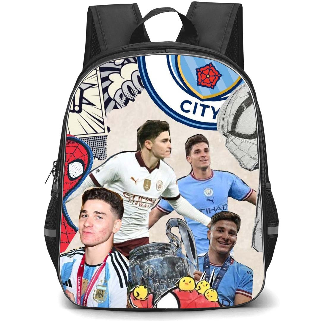 Julian Alvarez School Backpack StudentPack - Julian Alvarez Manchester City F.C Collage