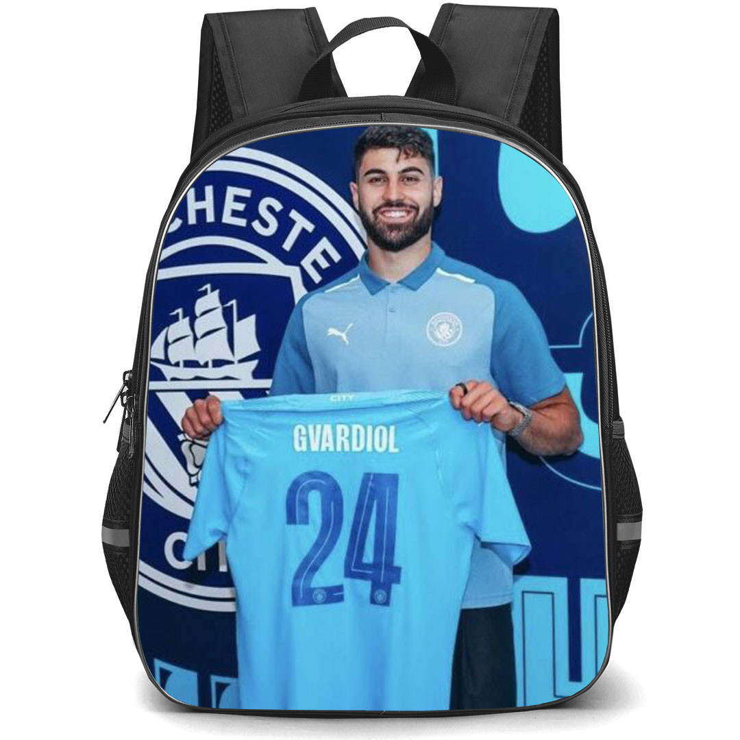 Josko Gvardiol Backpack StudentPack - Josko Gvardiol Manchester City F.C. Showing Jersey 24