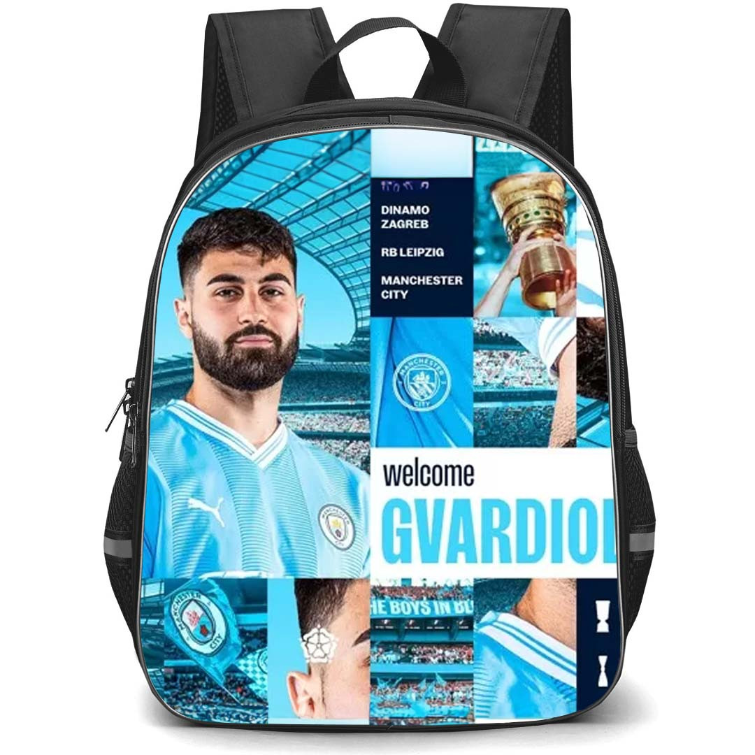 Josko Gvardiol Backpack StudentPack - Josko Gvardiol Manchester City F.C. Welcome Poster