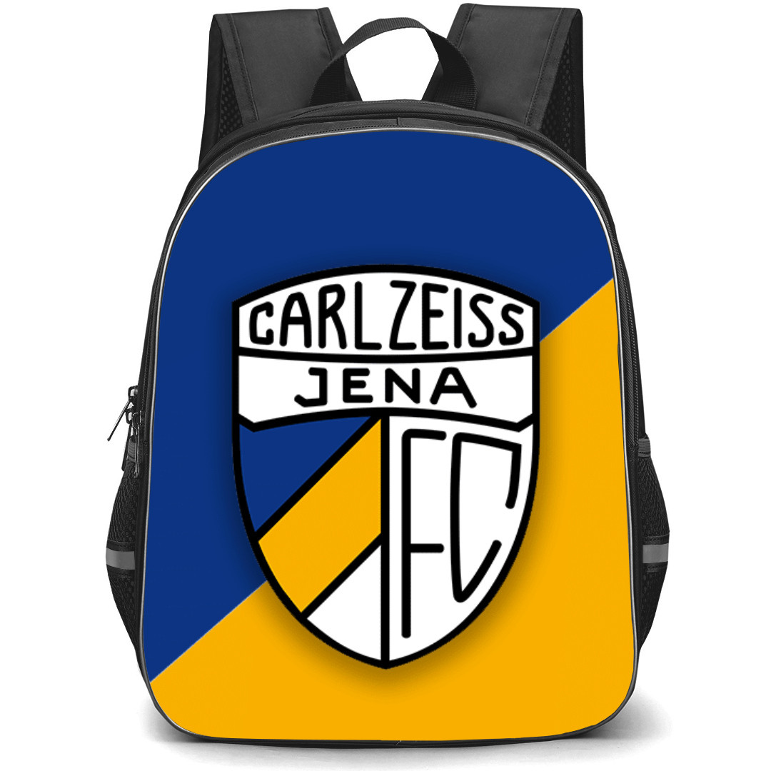Jena Football Club Backpack School Bag StudentPack - Logo In Blue And Yellow Background