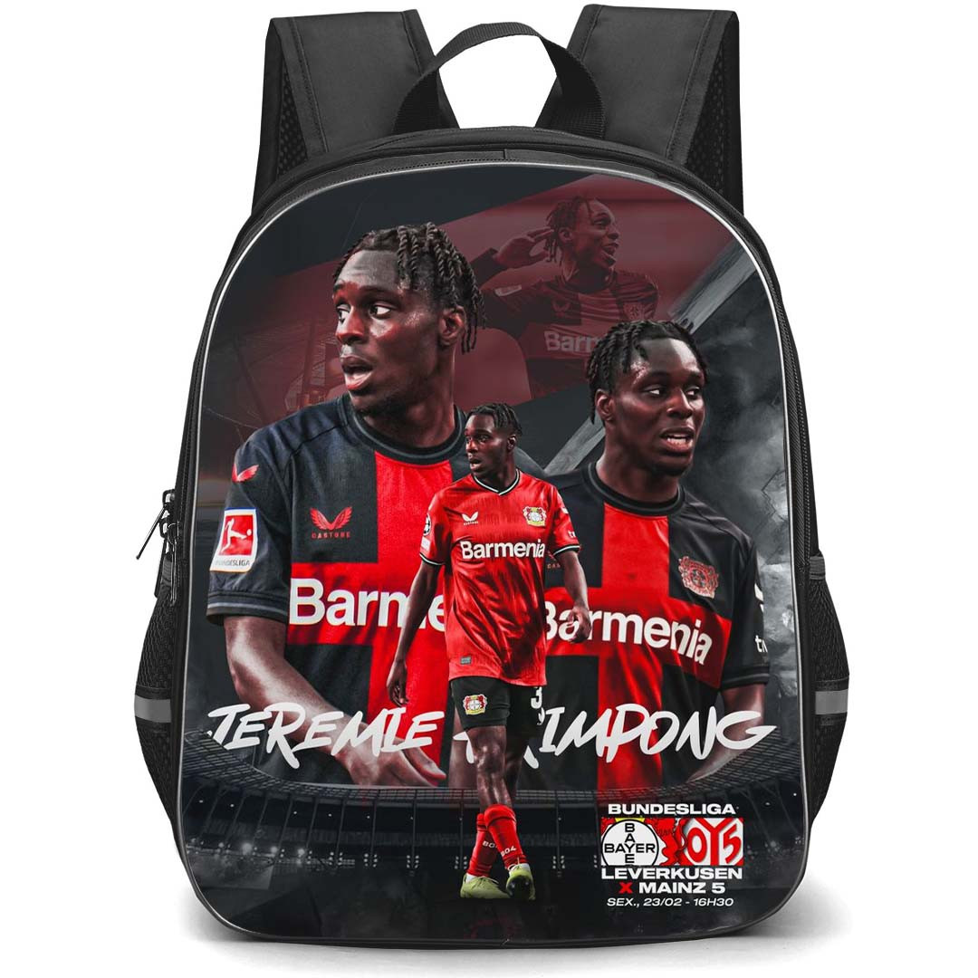 Jeremie Frimpong School Backpack StudentPack - Bayer 04 Leverkusen Jeremie Frimpong Fan Art Poster