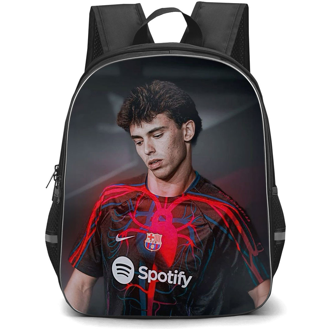 Joao Felix School Backpack StudentPack - Joao Felix FC Barcelona Portrait On Dark Background