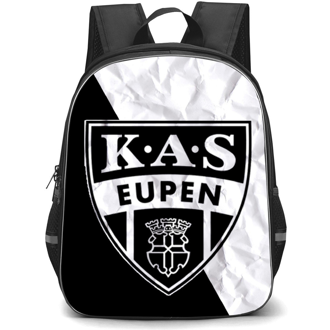 KAS Eupen Backpack School Bag StudentPack - Large Logo In Paper Background Football Club