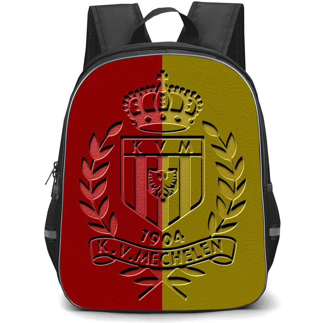 KV Mechelen Backpack School Bag StudentPack - Logo Leather Stamp Football Club