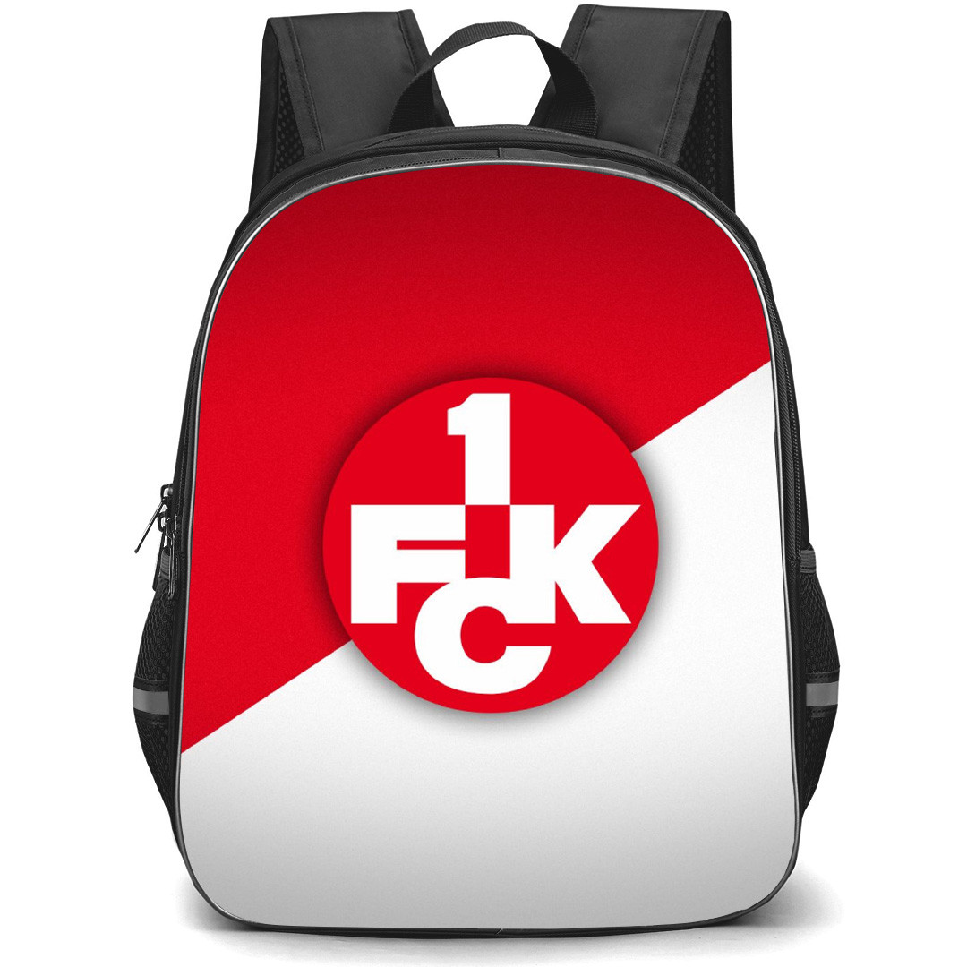 1. FC Kaiserslautern Backpack School Bag StudentPack - Logo In Red And Gray Background Football Club