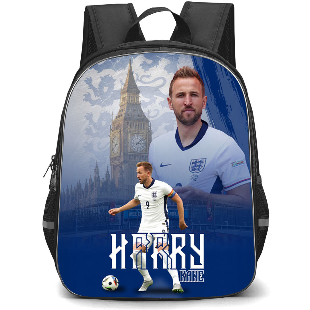 Harry Kane Backpack School Bag StudentPack - Harry Kane Jersey Number 9 England National Team London Pride Edition Poster