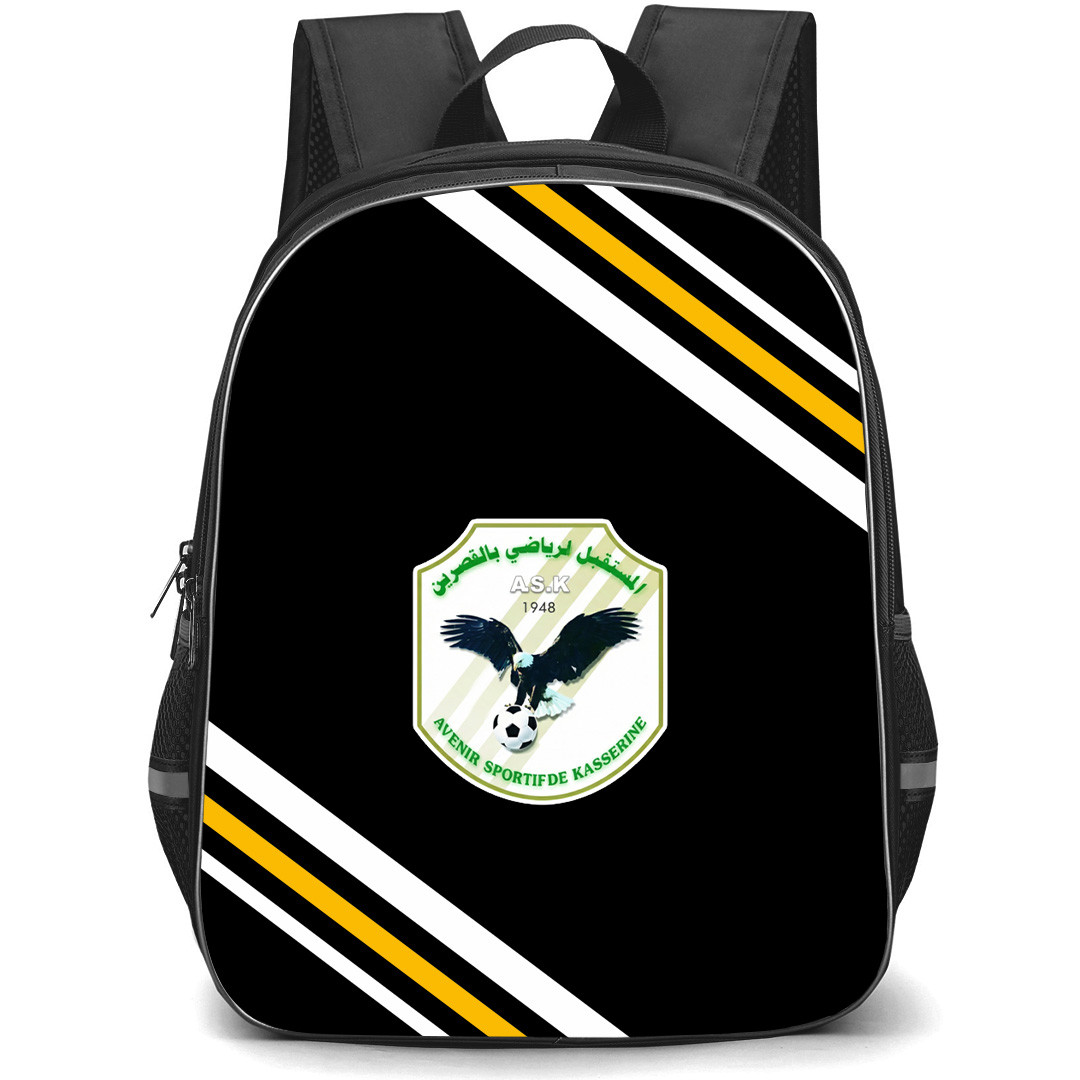 Avenir Sportif de Kasserine Backpack School Bag StudentPack - Avenir Sportif de Kasserine Large Logo With Stripe