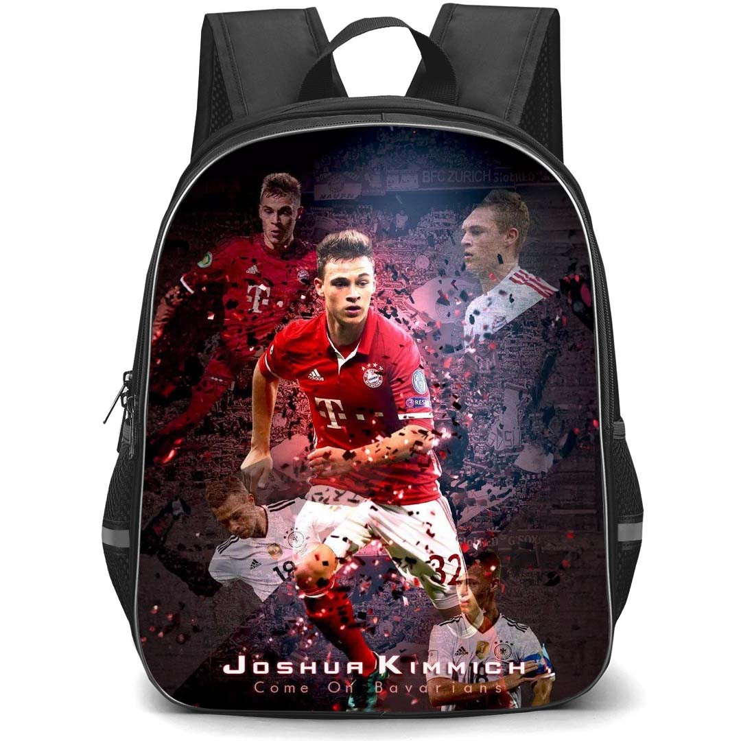 Joshua Kimmich Backpack StudentPack - Joshua Kimmich FC Bayern Munich Dribbling Come On Bavarians Poster