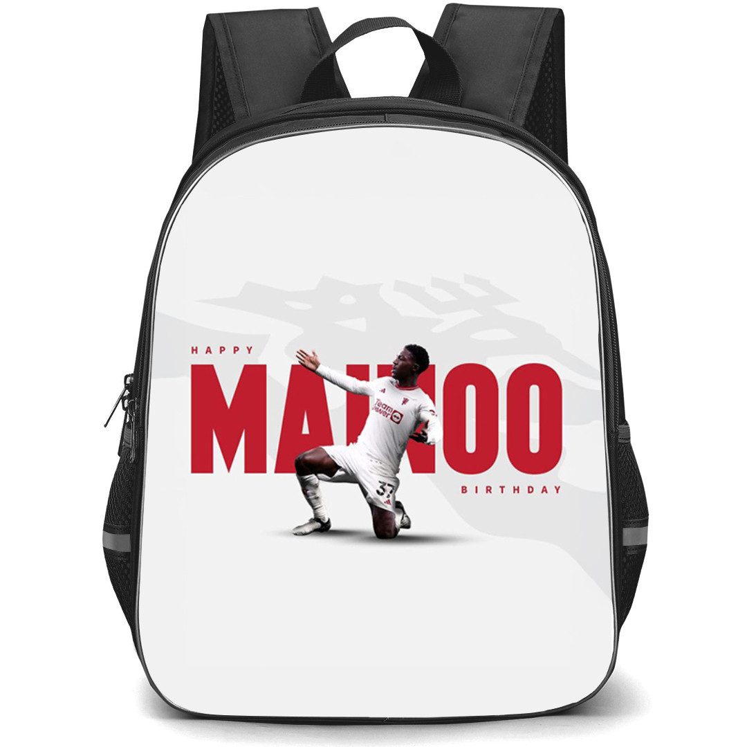 Kobbie Mainoo Backpack StudentPack - Kobbie Mainoo Manchester United Happy Birthday Poster