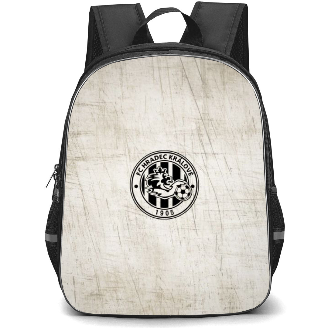 FC Hradec Kralove Backpack School Bag StudentPack - Logo Brown Grunge Background