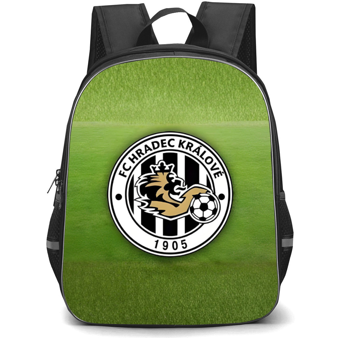 FC Hradec Kralove Backpack School Bag StudentPack - Logo In Grass Background