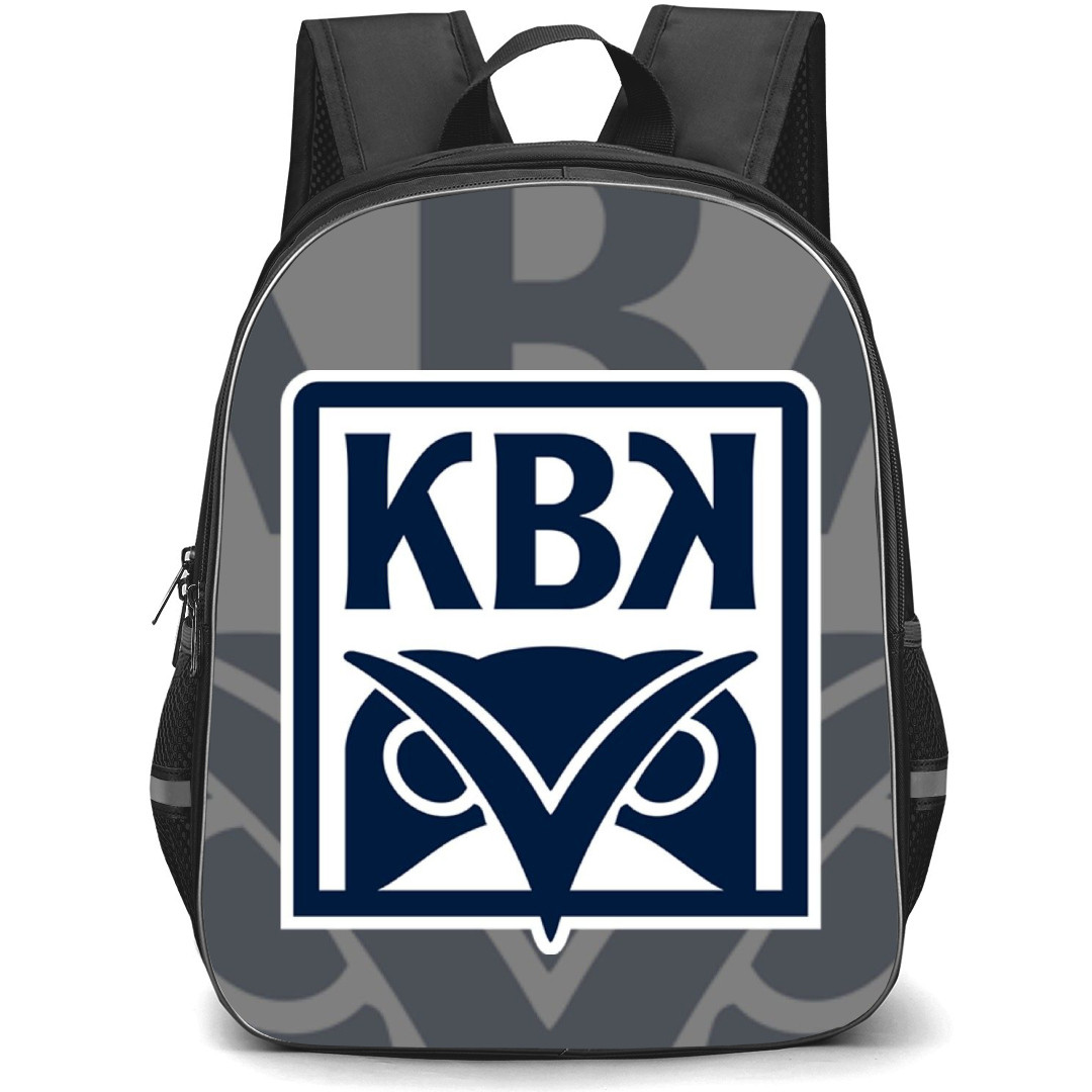 Kristiansund BK Backpack School Bag StudentPack - Logo Overlay Gray Background