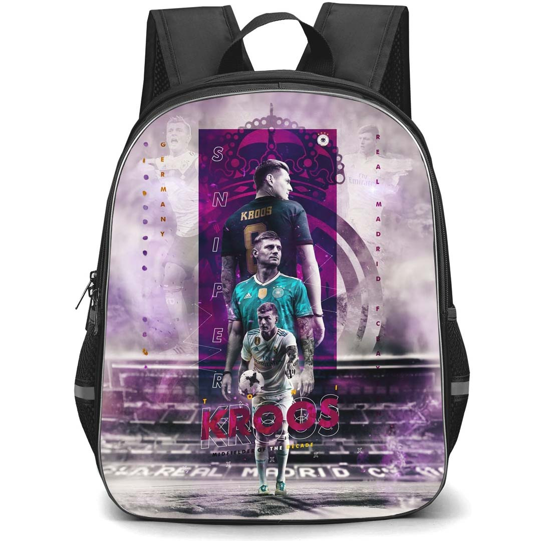 Toni Kroos Backpack StudentPack - Toni Kroos Germany National Football Midfielders Of The Decade Poster