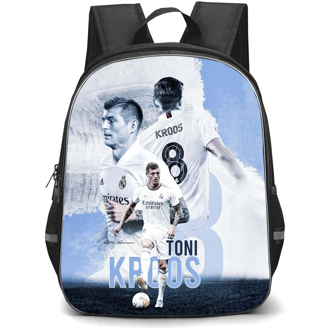 Toni Kroos Backpack StudentPack - Toni Kroos 8 Real Madrid CF Poster White Sky Background