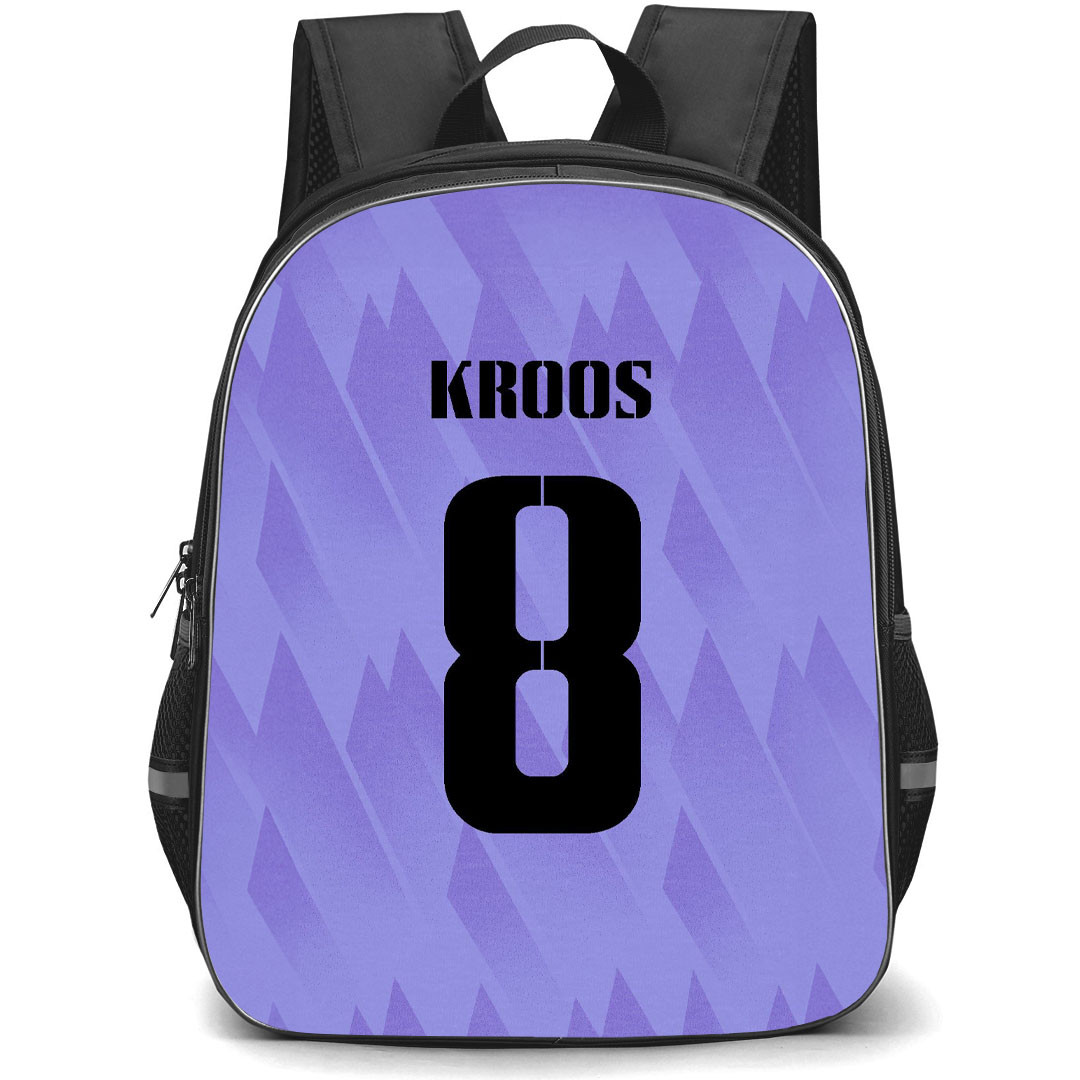 Toni Kroos Backpack StudentPack - Toni Kroos Real Madrid CF No. 8 Jersey Purple