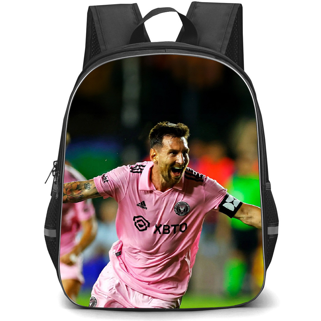 Inter Miami CF Lionel Messi Backpack StudentPack - Lionel Messi Running Celebrate