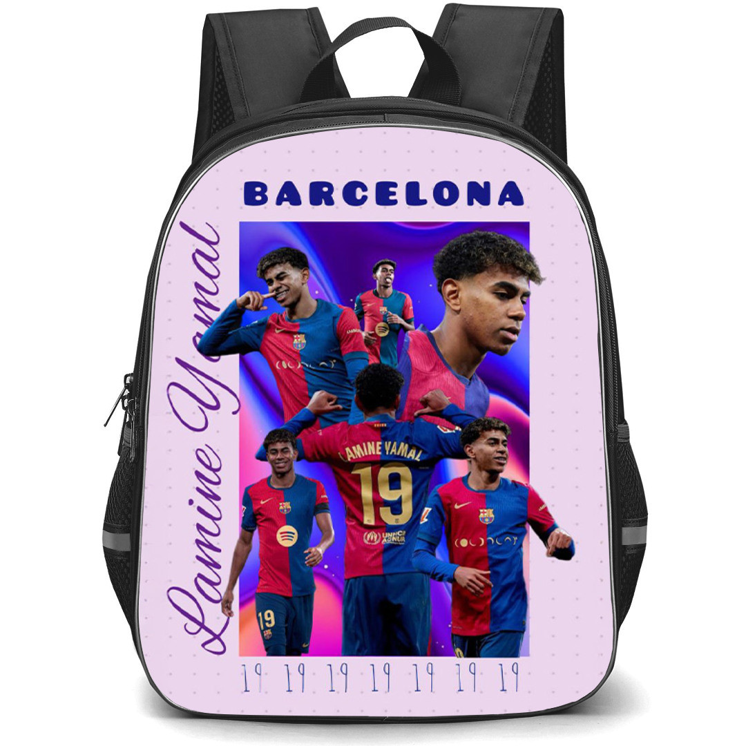 Lamine Yamal Backpack StudentPack - Lamine Yamal 19 FCB Graphic Art Poster
