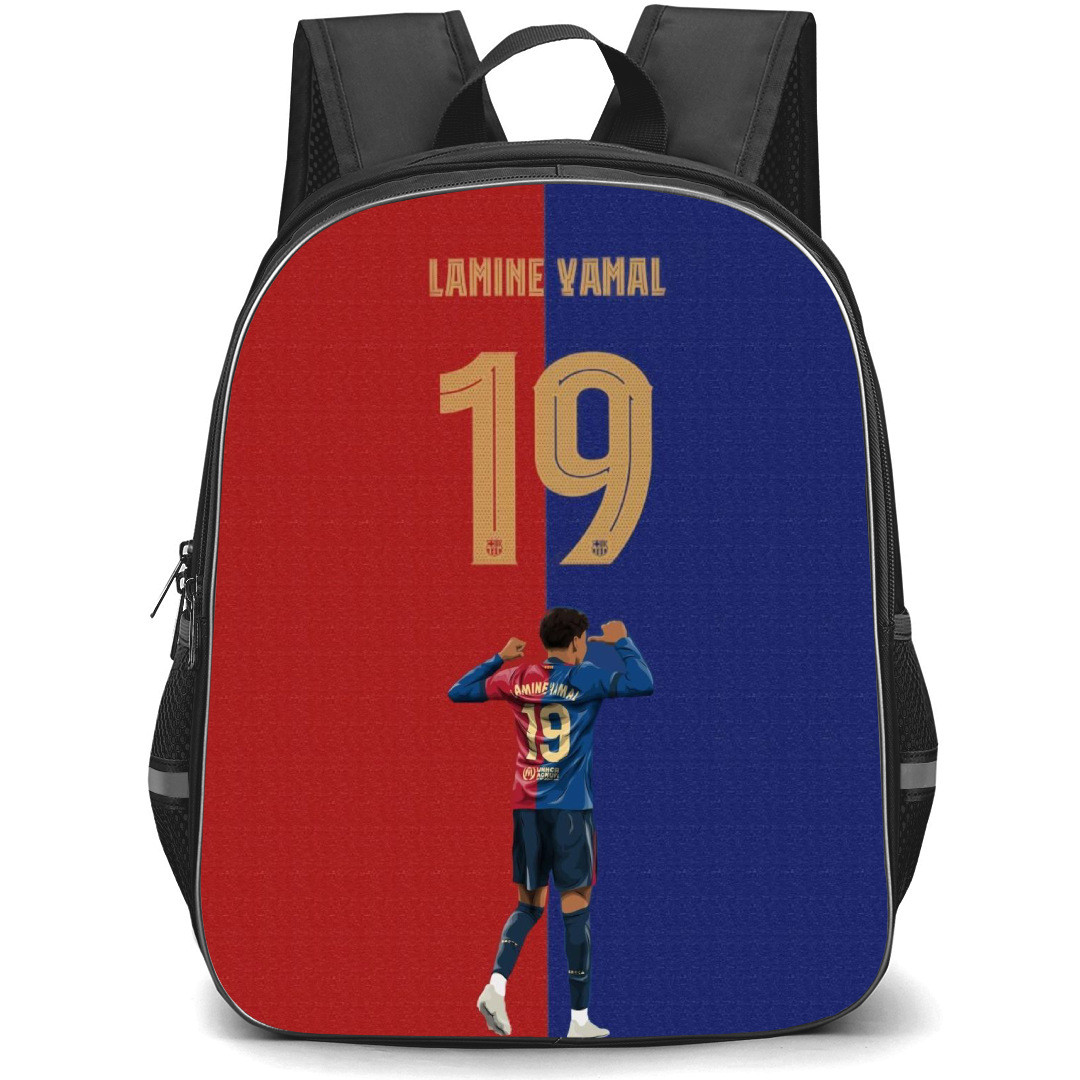 Lamine Yamal Backpack StudentPack - Lamine Yamal 19 Jersey Poster