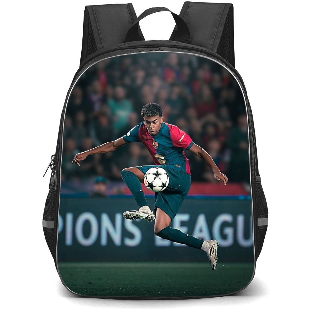 Lamine Yamal Backpack StudentPack - Lamine Yamal Candid Dribbling Poster