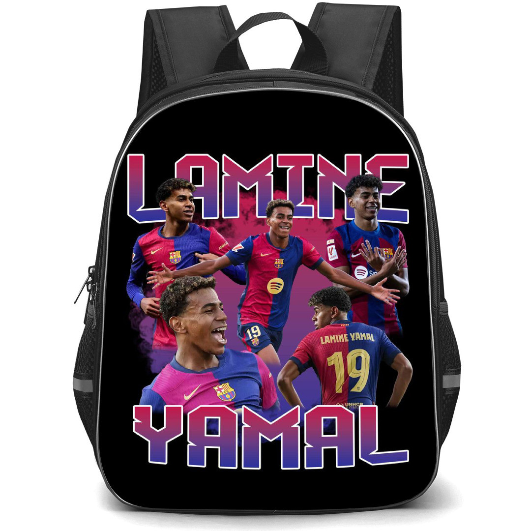 Lamine Yamal Backpack StudentPack - Lamine Yamal FC Barcelona Football Square Sticker