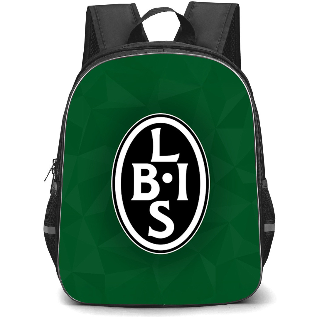 Landskrona BoIS Backpack School Bag StudentPack - Landskrona BoIS Logo On Green Background Football Club