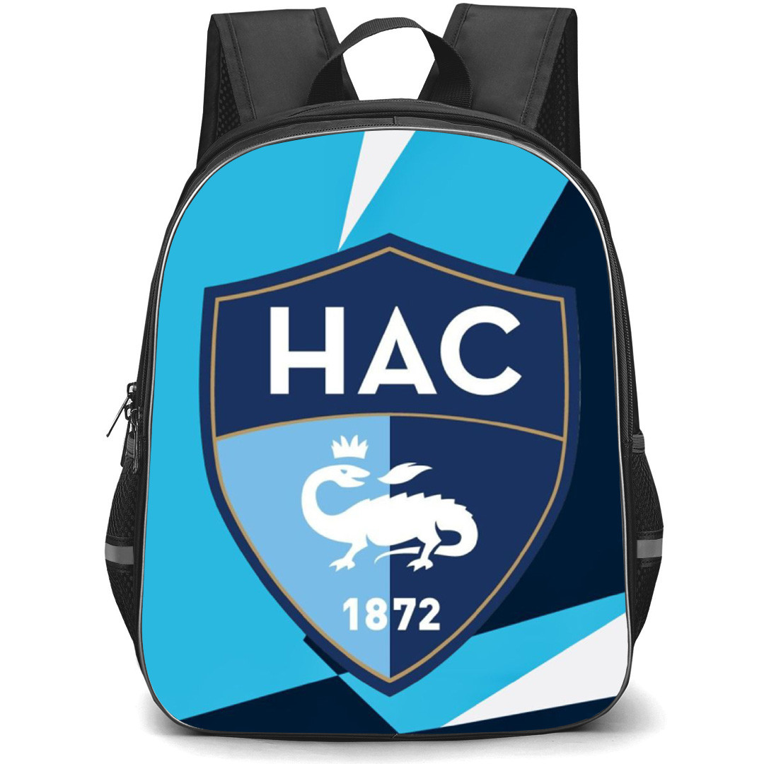 Le Havre AC Backpack School Bag StudentPack - Logo Blue And White Abstract Background Football Club