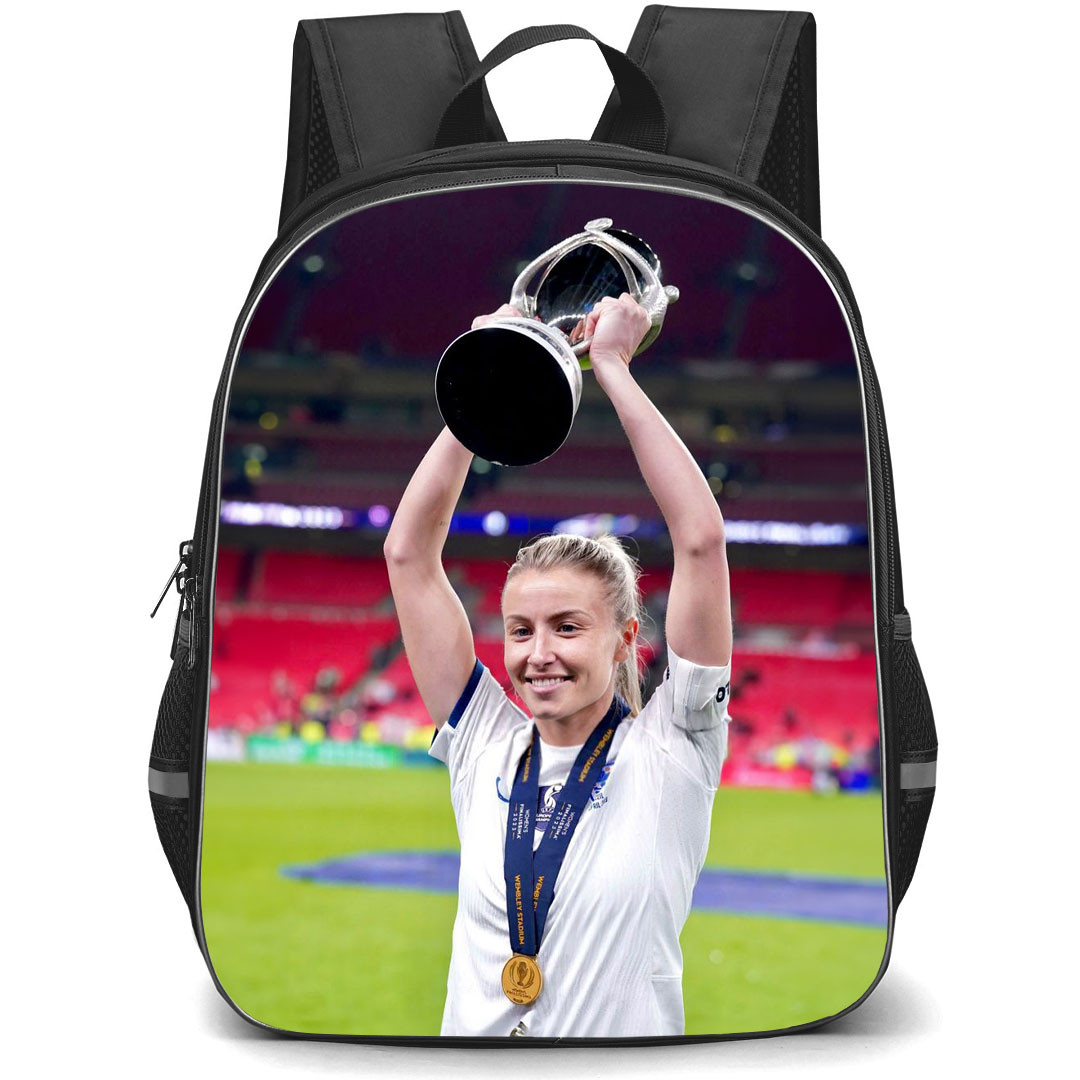 Leah Williamson Backpack StudentPack - Leah Williamson England Women's National Football Holding Trophy Poster