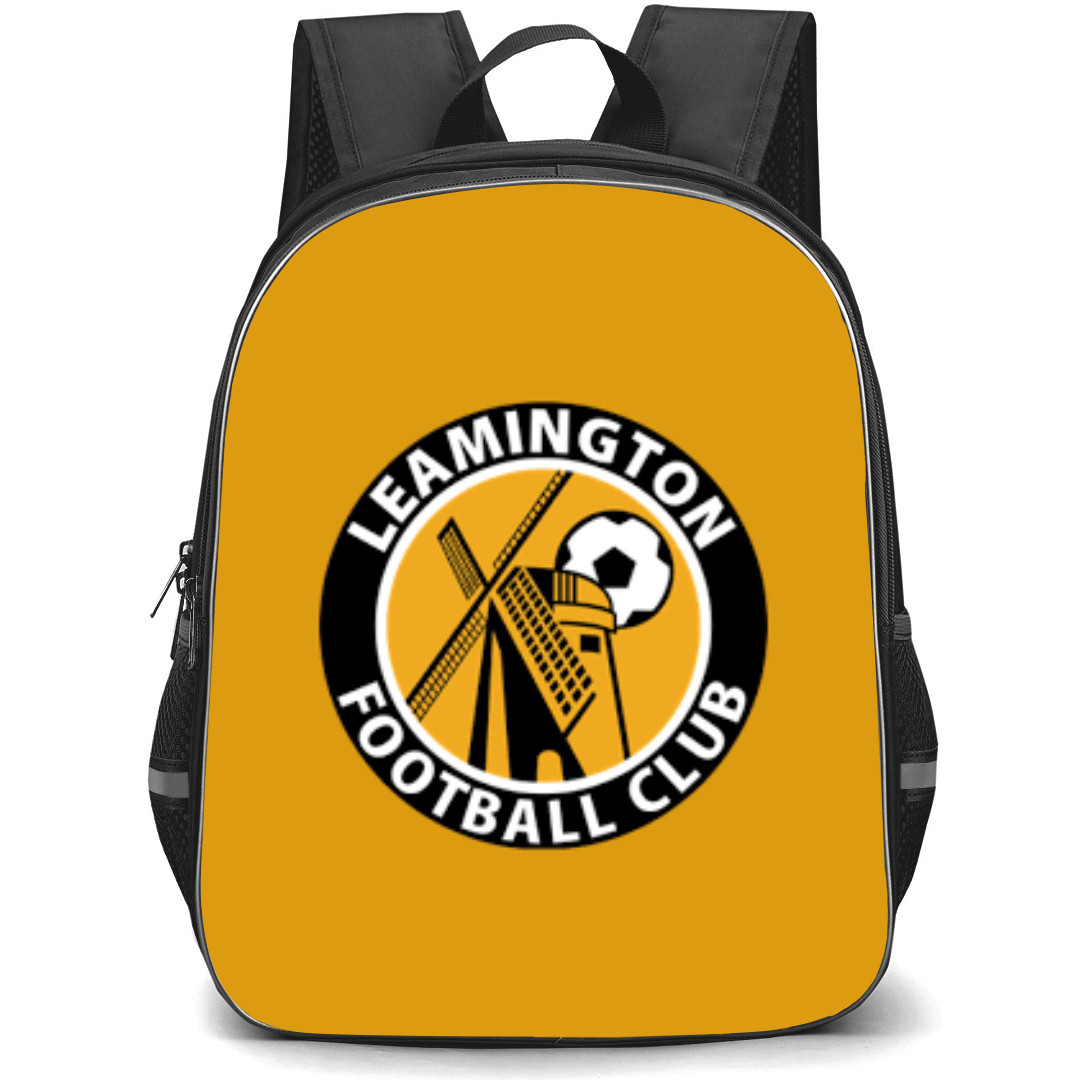National League North Leamington Backpack School Bag StudentPack - Large Logo In Orange Background