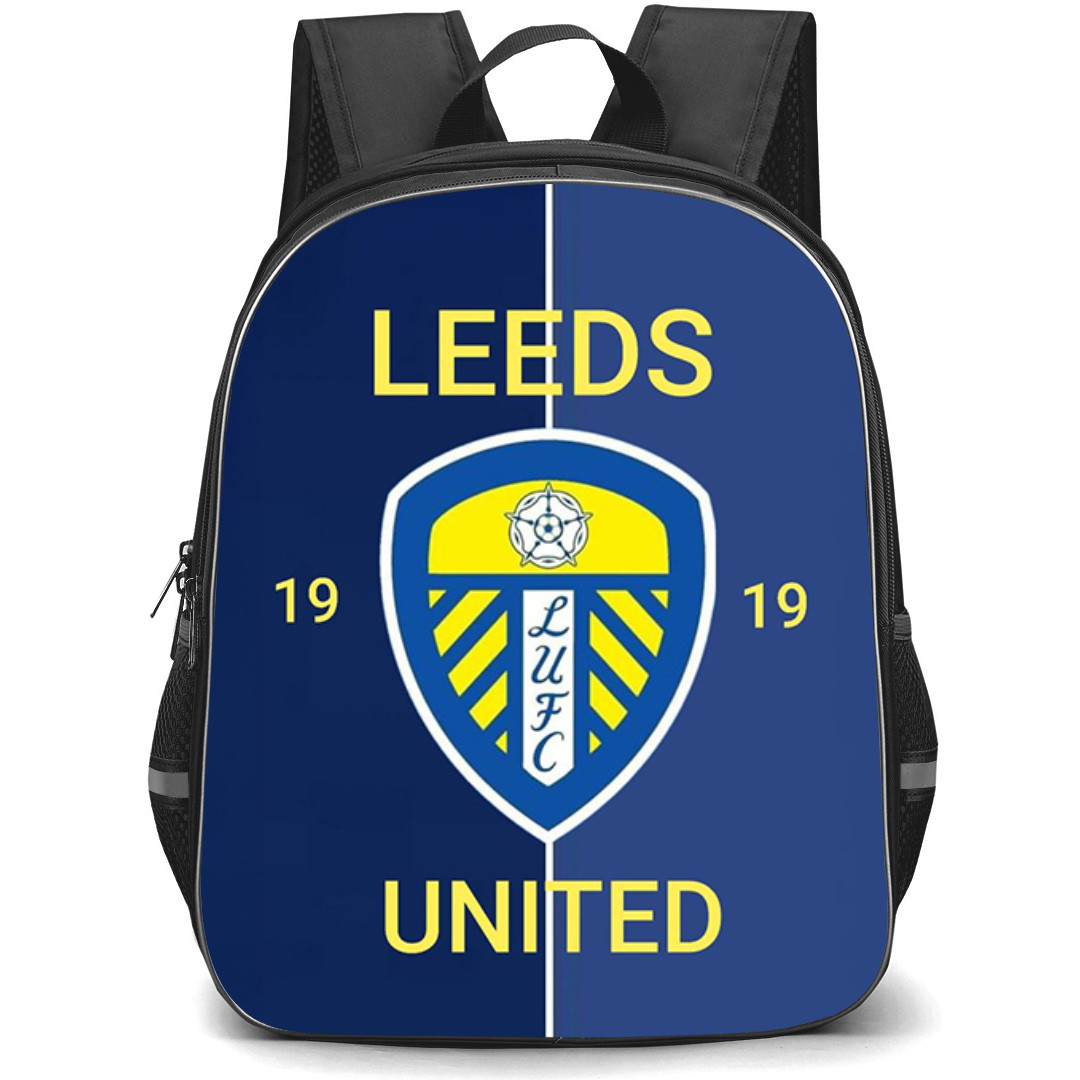 Leeds United Backpack StudentPack - Leeds United 1919 Logo On Blue Background