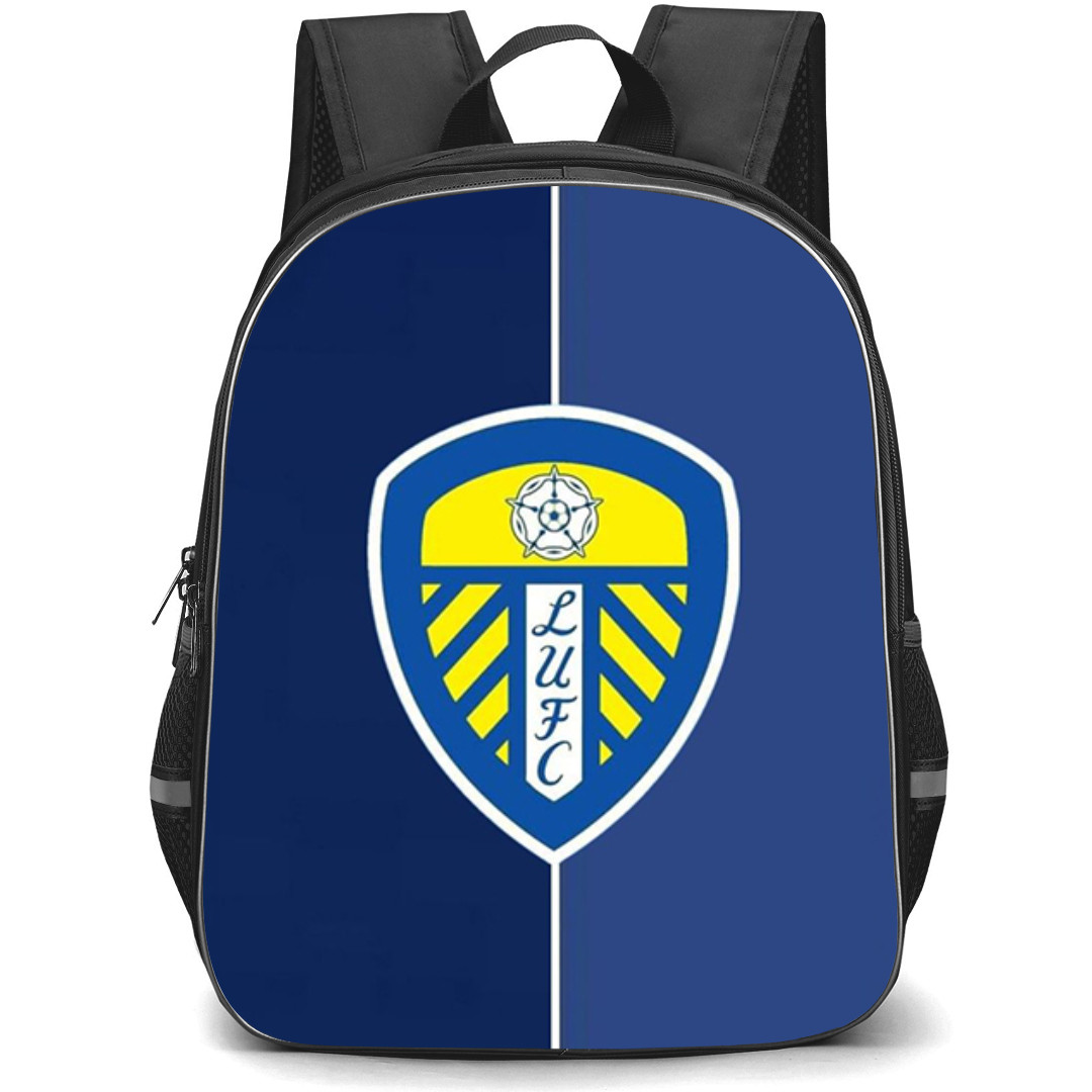 Leeds United Backpack StudentPack - Leeds United Team Logo On Blue Background