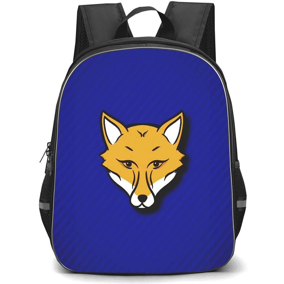 Leicester City FC School Backpack StudentPack - Leicester City FC Logo Icon On Blue Texture Background