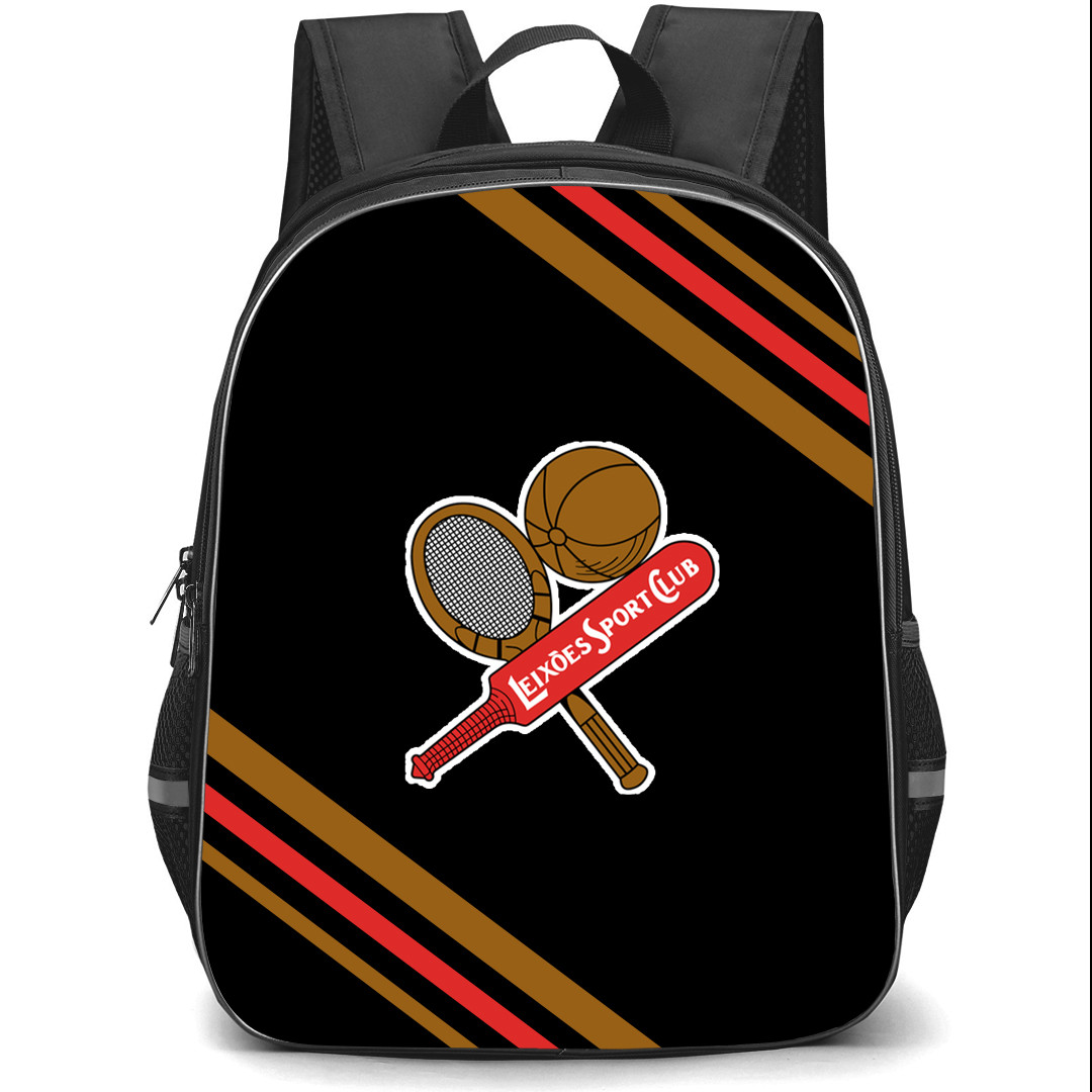Leixoes SC Backpack School Bag StudentPack - Large Logo With Stripe