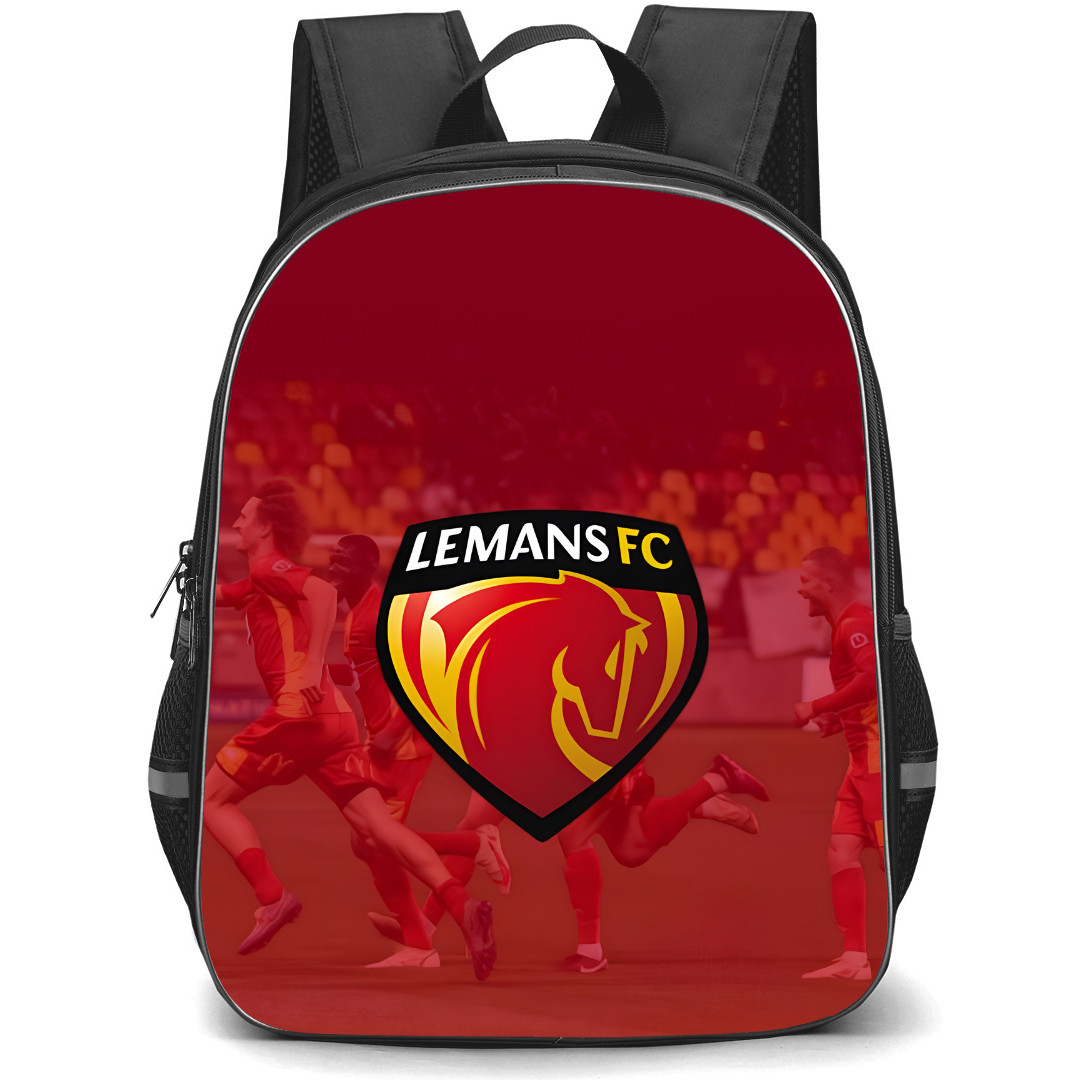 Le Mans FC Backpack School Bag StudentPack - Logo Team Play Background Football Club