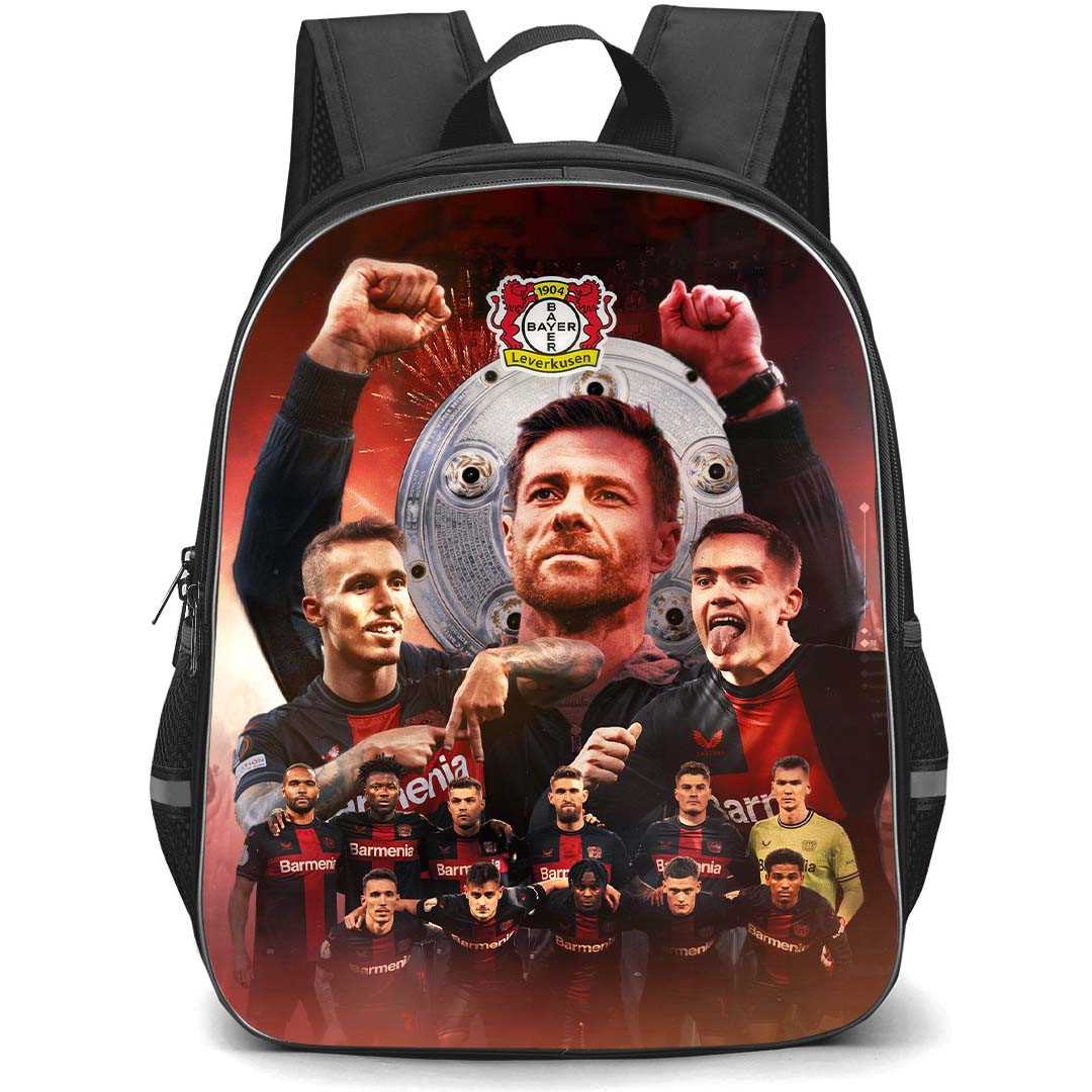 Bayer 04 Leverkusen School Backpack StudentPack - Bayer 04 Leverkusen Xabi Alonsos Team Makes History By Winning Poster