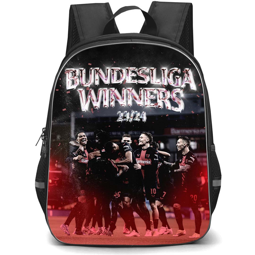Bayer 04 Leverkusen School Backpack StudentPack - Bayer 04 Leverkusen Bundesliga Winners 2023-2024 Poster