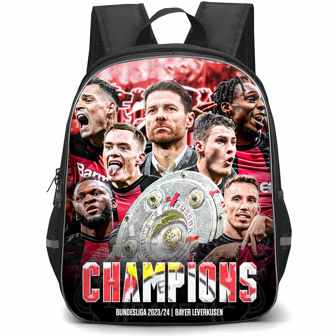 Bayer 04 Leverkusen School Backpack StudentPack - Bayer 04 Leverkusen Champions Fan Art Poster