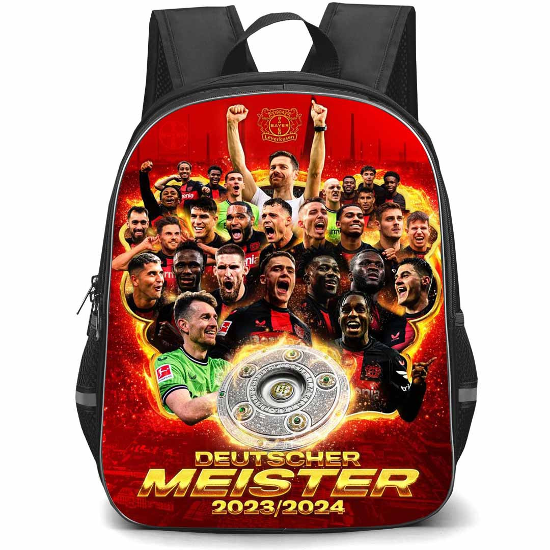 Bayer 04 Leverkusen School Backpack StudentPack - Bayer 04 Leverkusen Deutscher Meister 2023 - 2024 Poster