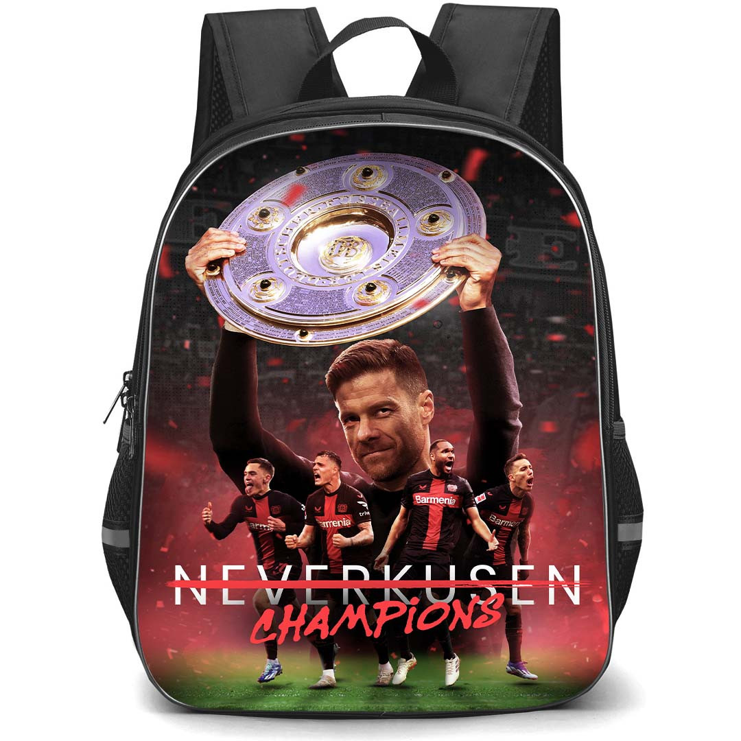 Bayer 04 Leverkusen School Backpack StudentPack - Bayer 04 Leverkusen Xabi Alonsos Holding The Champions Trophy Poster