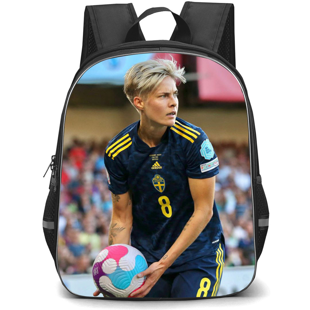 Lina Hurtig Backpack StudentPack - Lina Hurtig Sweden Women's National Football Holding Ball Poster