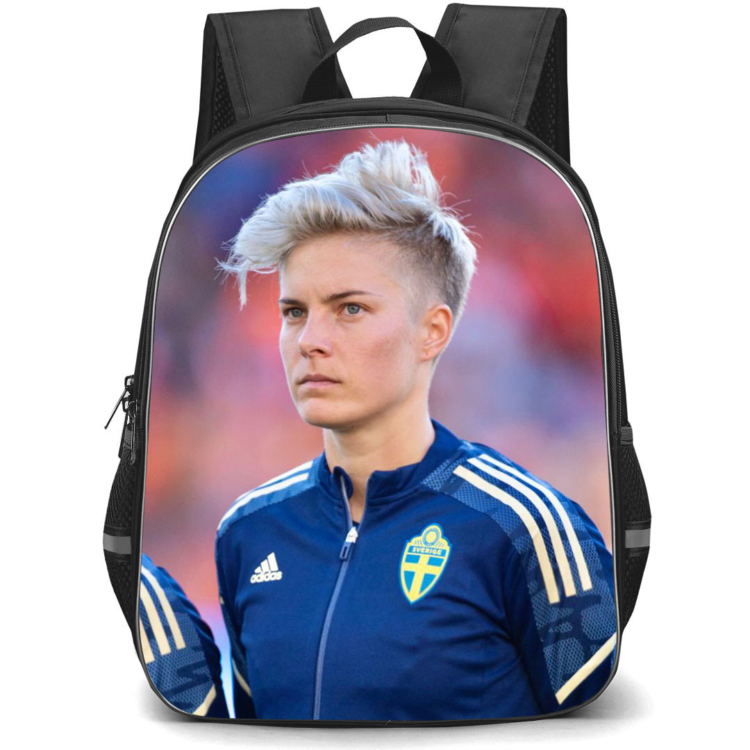 Lina Hurtig Backpack StudentPack - Lina Hurtig Sweden Women's National Football Standing Portrait Poster