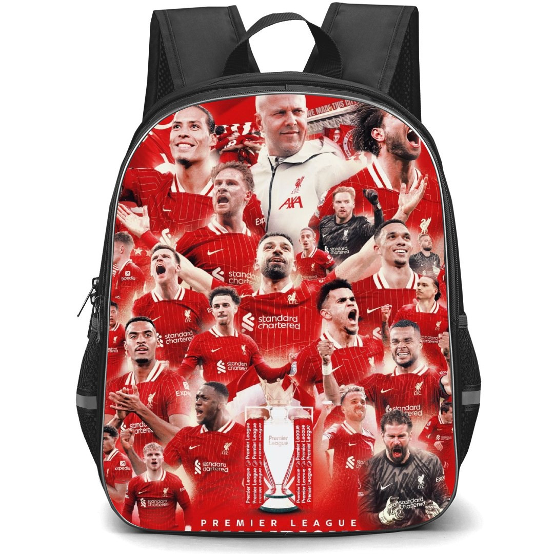 Liverpool FC Backpack StudentPack - Liverpool FC Crowned Champions Of The 2024-25 PL Poster