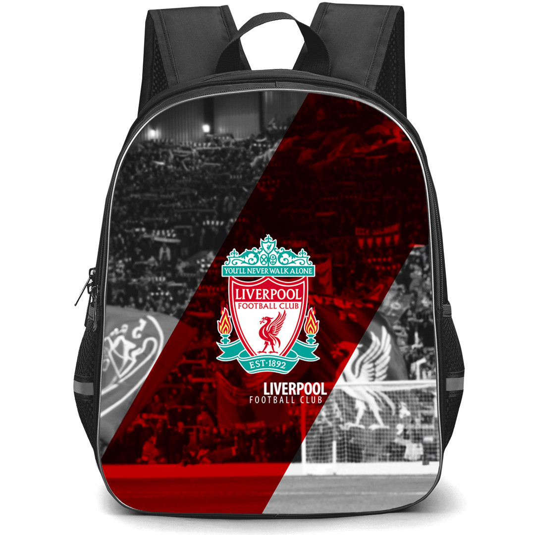 Liverpool F.C. Backpack StudentPack - Liverpool F.C. Logo Stripe Background