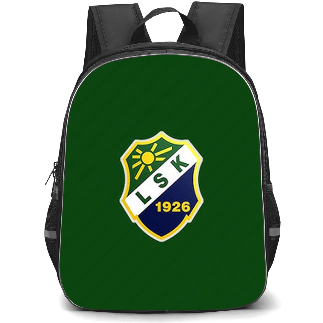 Ljungskile SK Backpack School Bag StudentPack - Ljungskile SK Logo On Green Background Football Club