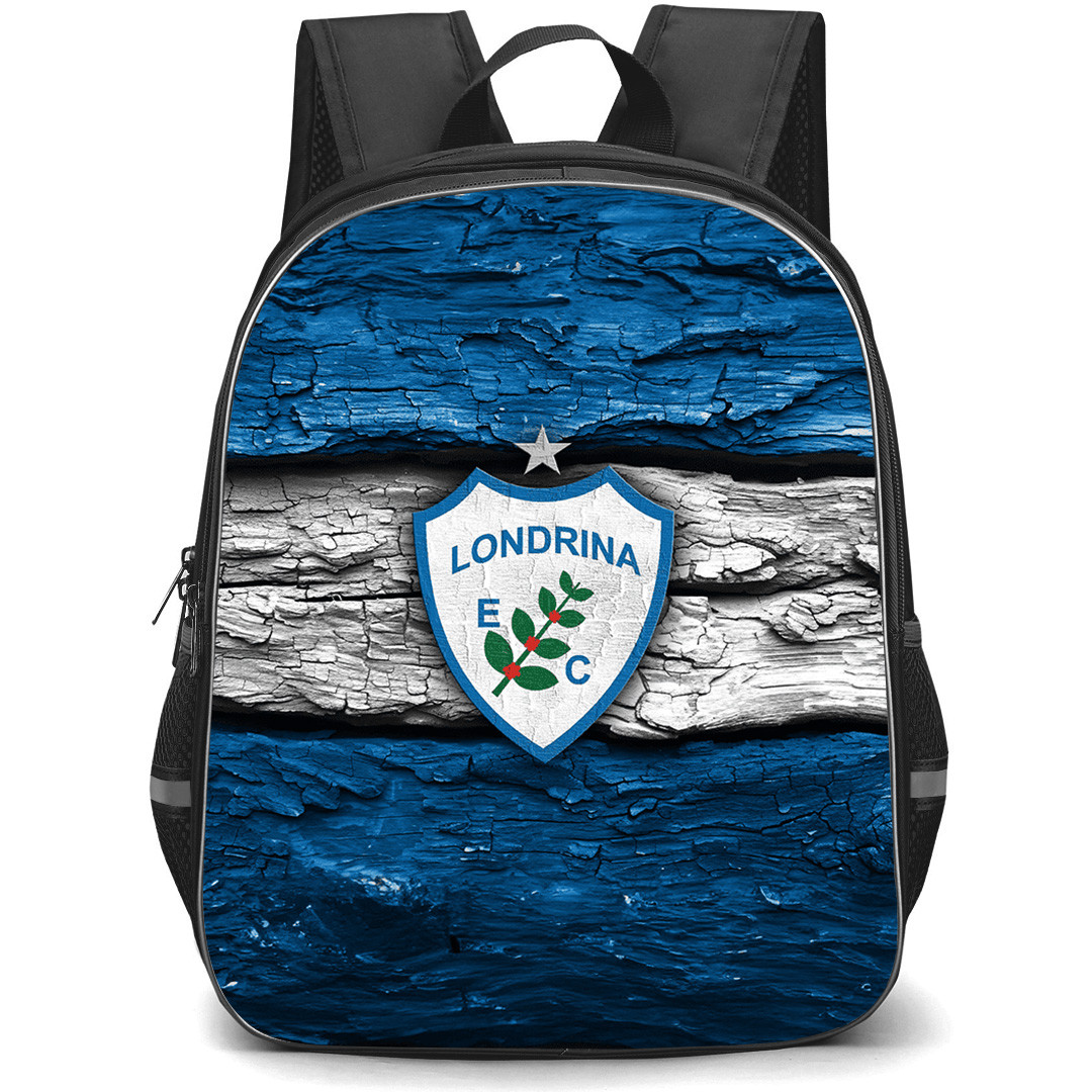 Londrina Esporte Clube Backpack School Bag StudentPack - Londrina Esporte Clube Logo with Wood Effect